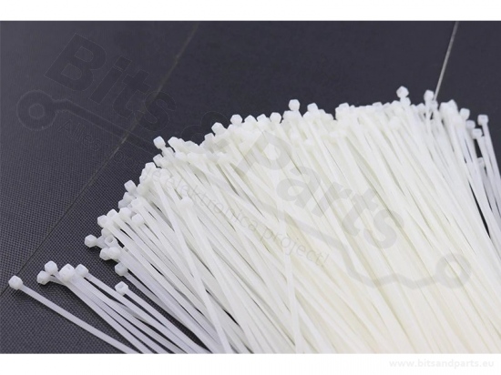 Tie-wrap cable tie 150x2mm white 10 pieces